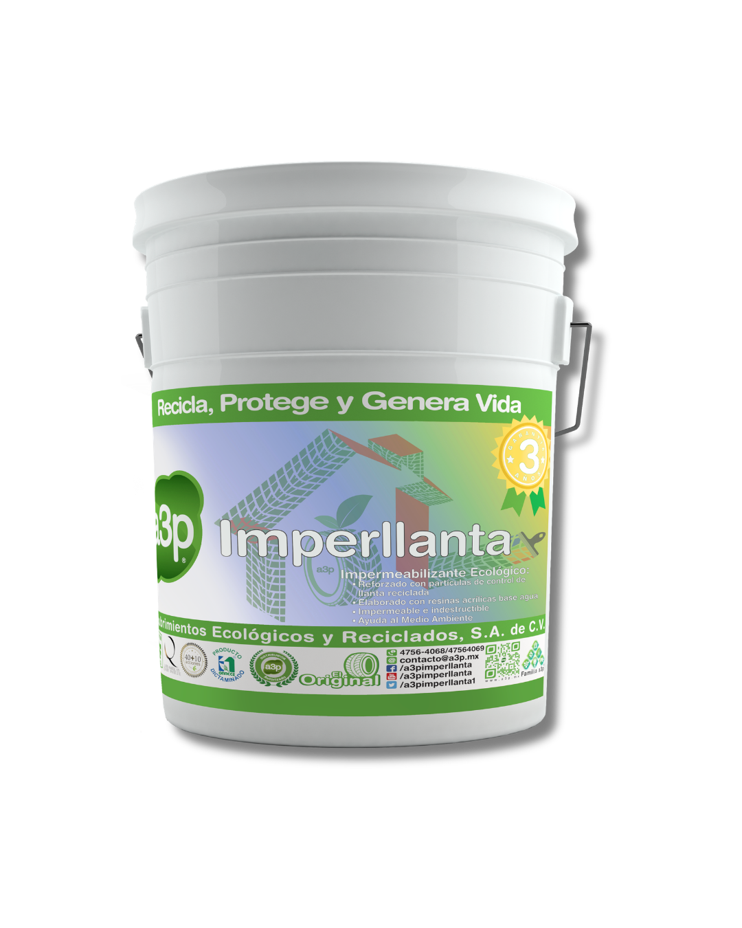 A3P Impermeabilizante - Imperllanta 3 años de Protección